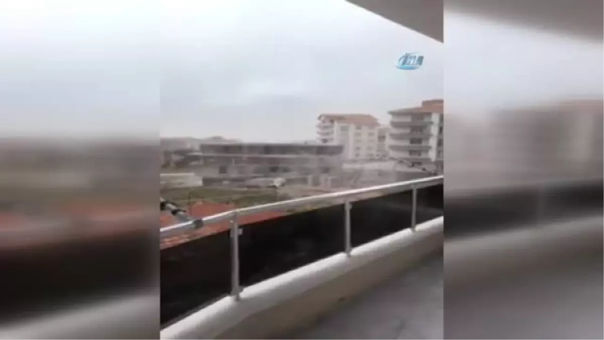 Şiddetli Rüzgar Ağaçları Yerinden Söktü