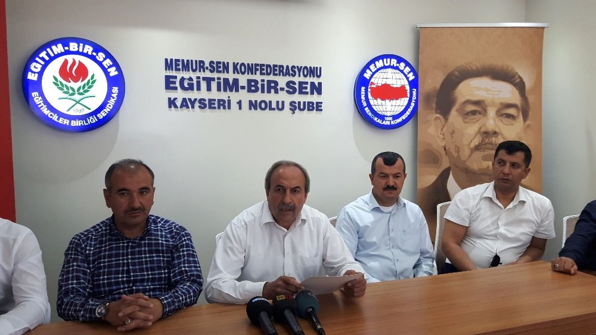 Eğitim Bir-Sen Kayseri Şube Başkanı Aydın Kalkan Açıklaması