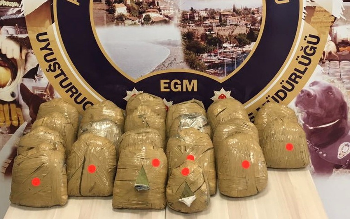 Kamyon Lastiği İçinden 20 Kilo Esrar Çıktı
