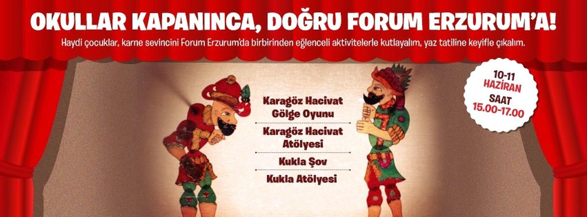 Karnelerini Alan Öğrenciler, Forum Erzurum\'da Yaza Keyifli Bir Giriş Yapacak