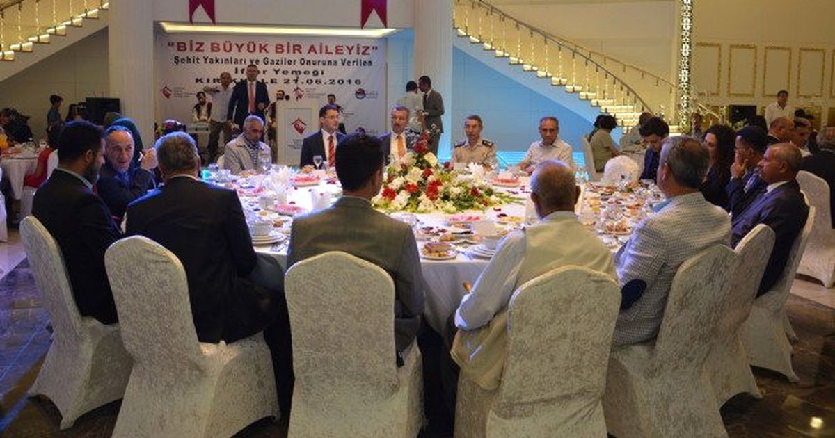 Kırıkkale\'de Şehit Yakınları ve Gaziler İftarda Buluştu