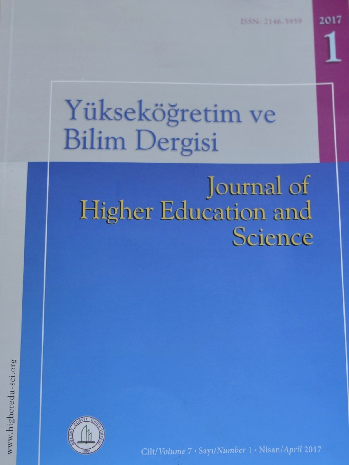 Yükseköğretim ve Bilim Dergisi 2017 Yılının İlk Sayısı Yayımlandı