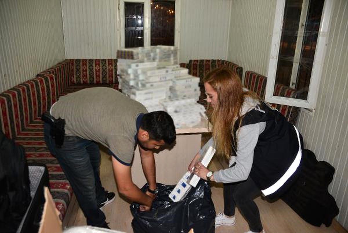 4 Bin Paket Kaçak Sigara Ele Geçirildi