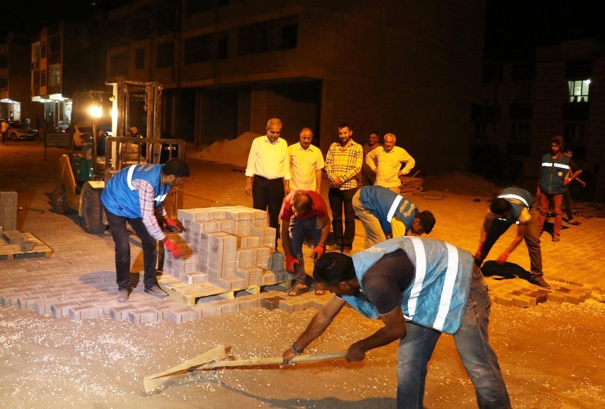 Başkan Demirkol\'dan Çalışmalara Gece Denetimi