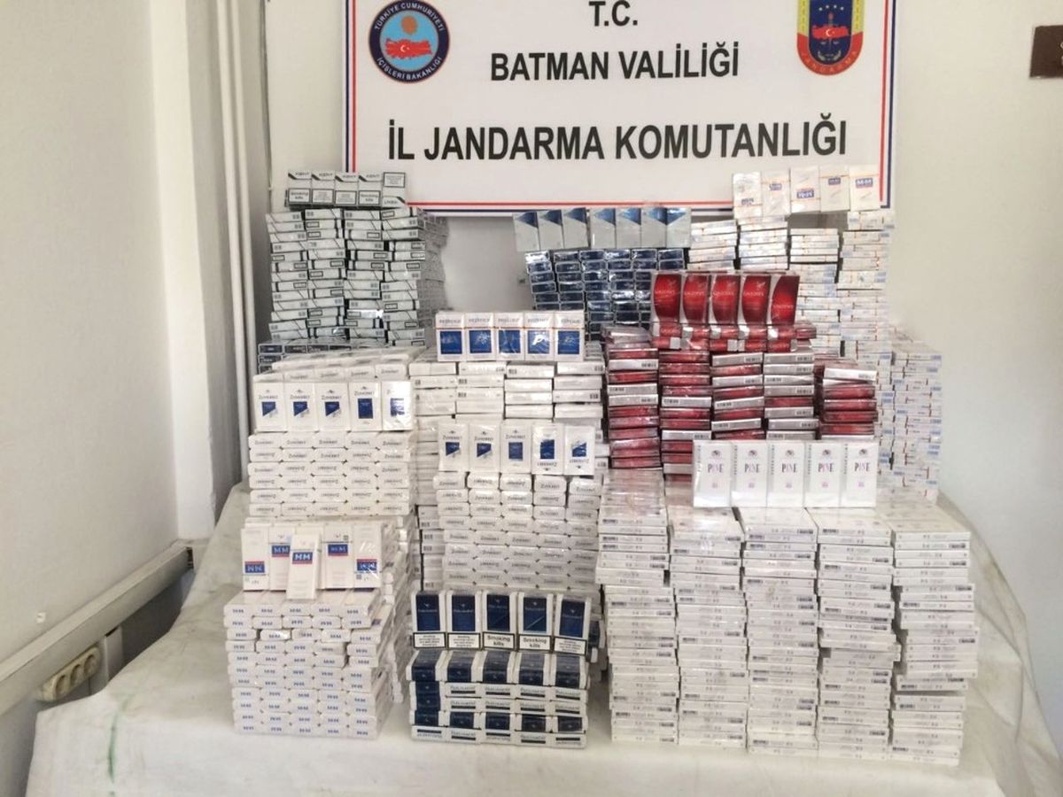 Batman\'da 6 Bin 258 Paket Kaçak Sigara Ele Geçirildi