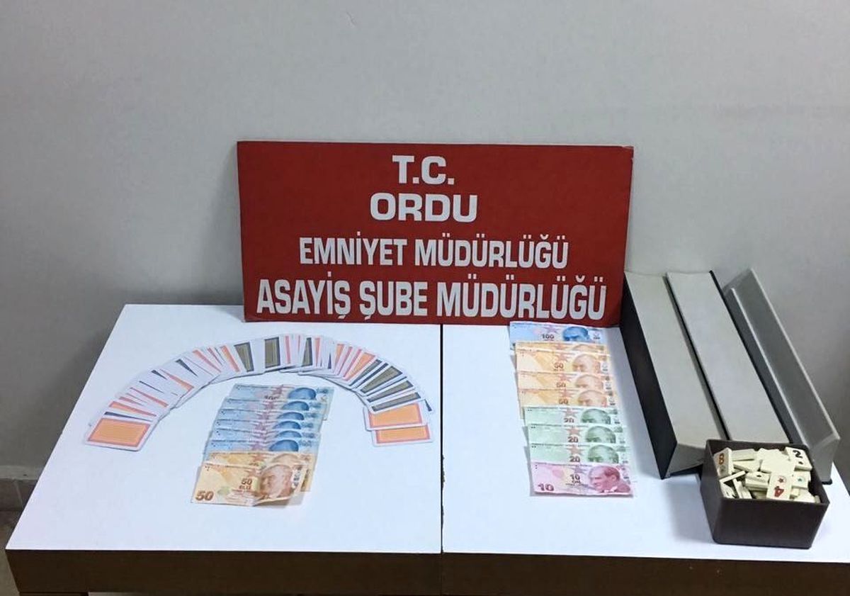 Ordu\'da Kumar Oynanan Yerlere Baskın