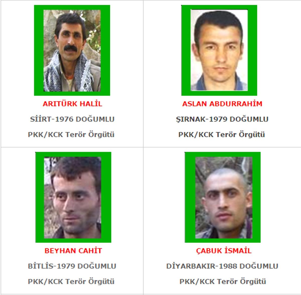 Yeşil\' Kategoride Yer Alan Terörist Etkisiz Hale Getirildi