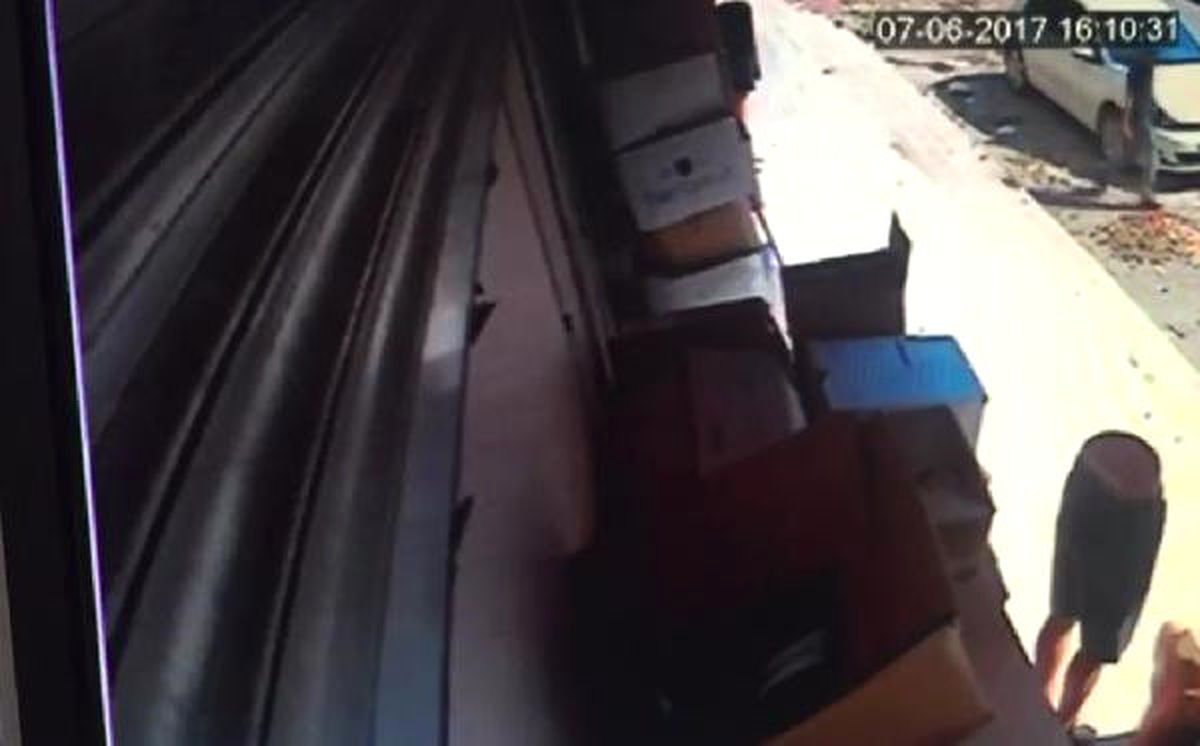 40 Bin Liralık Kasklı Soygun, Güvenlik Kamerasında