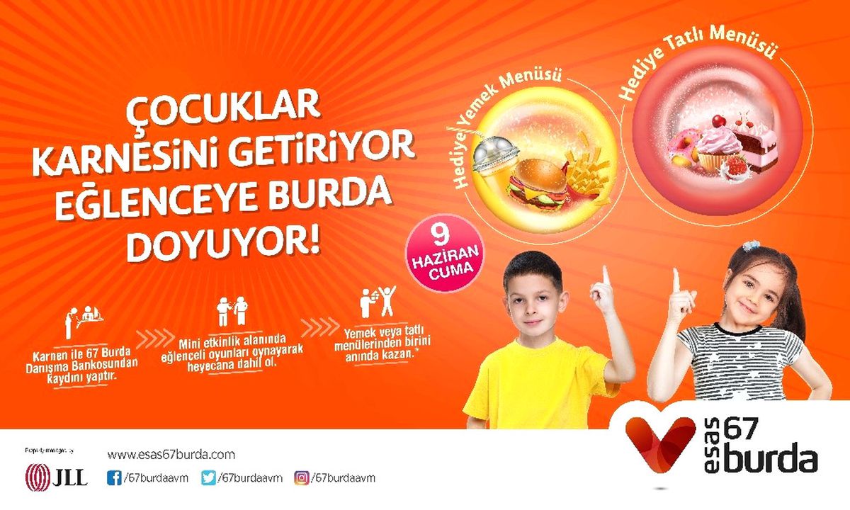 67 Burda\'dan Çocuklara Karne Etkinliği