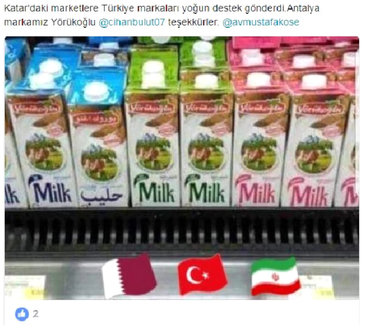 Antalya\'dan Katar\'a Süt, Yoğurt ve Peynir İhracatı