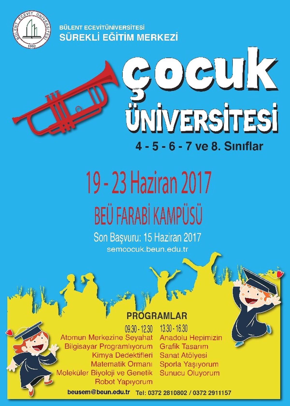 Beü Çocuk Üniversitesi 2017 Yaz Dönemi Kayıtları Başladı