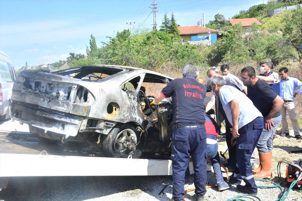 Çorum\'da Kaza : 1 Bebek 4 Ölü, 1 Yaralı