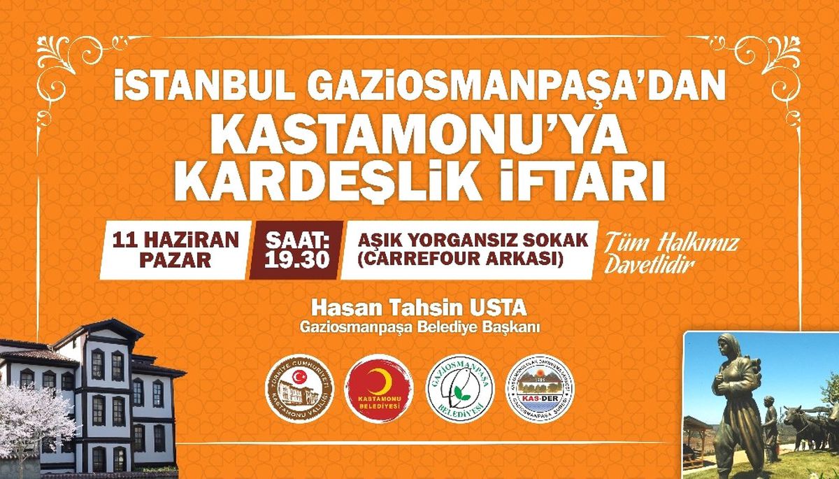 Gaziosmanpaşa Belediyesi\'nden Kastamonu\'ya Kardeşlik İftarı