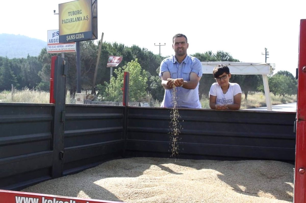 Keşan\'da Yılın İlk Arpası Satıldı