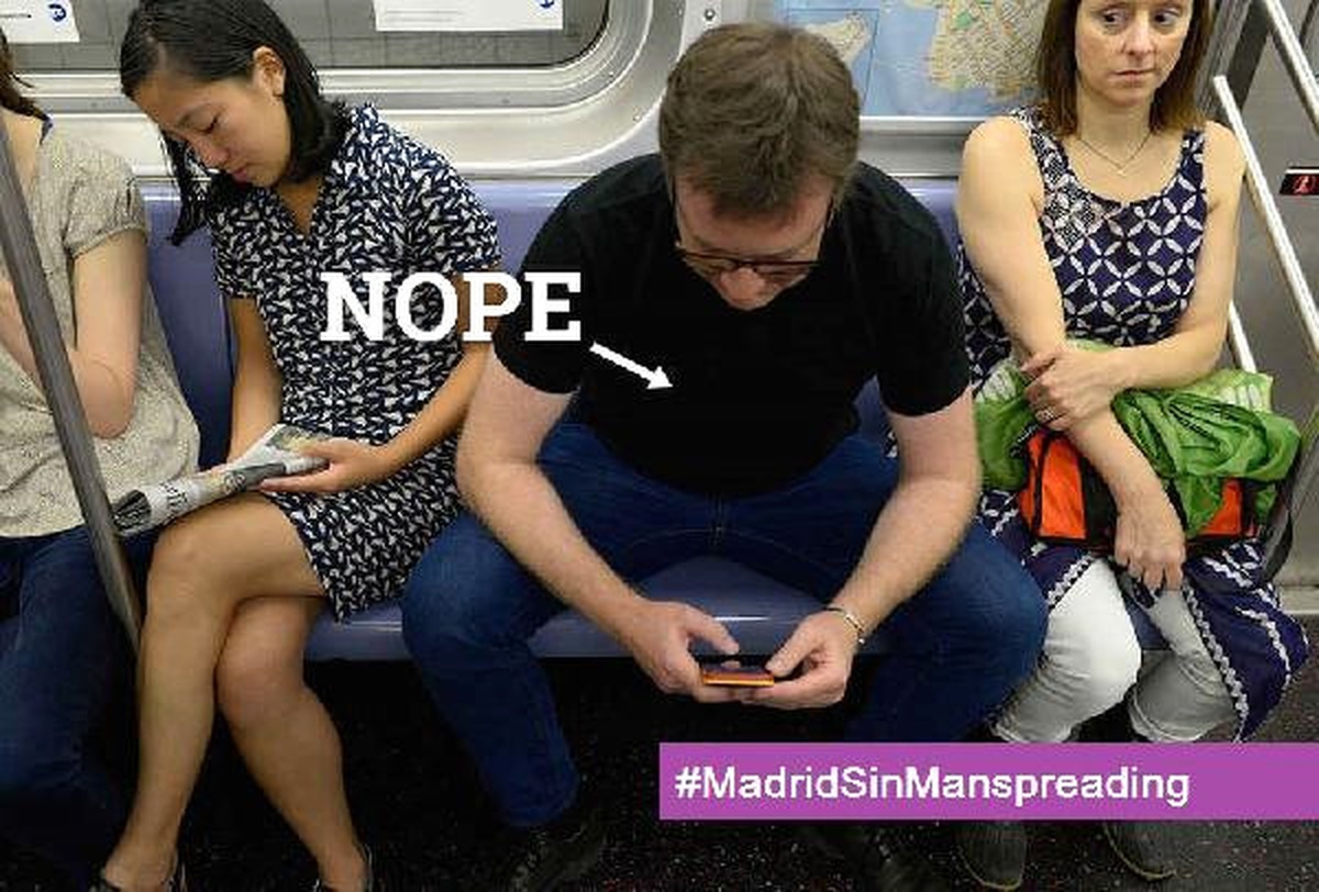 Madrid Belediyesi\'nden Erkeklere: "Yayılarak Oturmayı Kes"