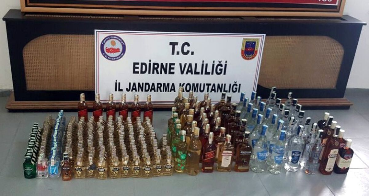 Edirne\'de Kaçak İçki Operasyonu