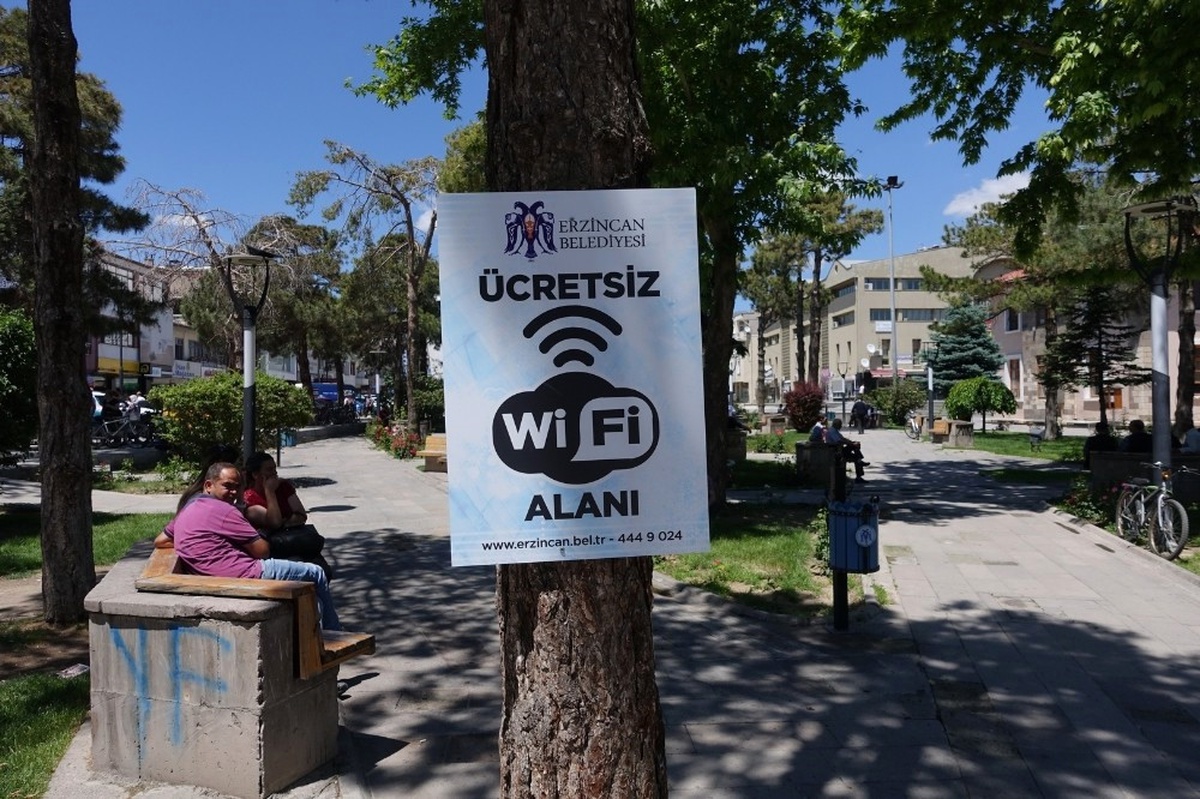 Erzincan Belediyesinden Ücretsiz Wi-fi Hizmeti