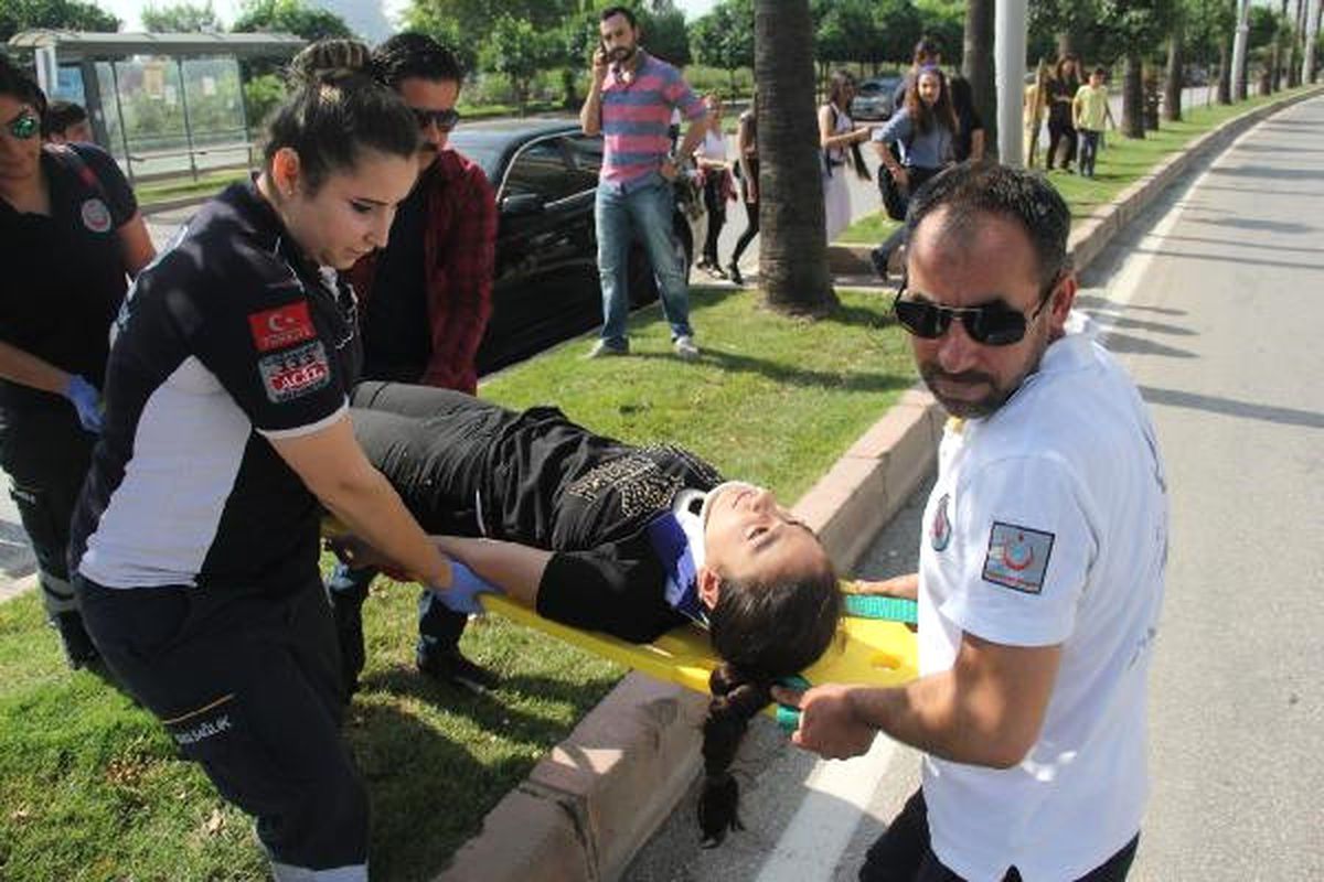 Karne Almaya Giderken Trafik Kazasında Yaralandı
