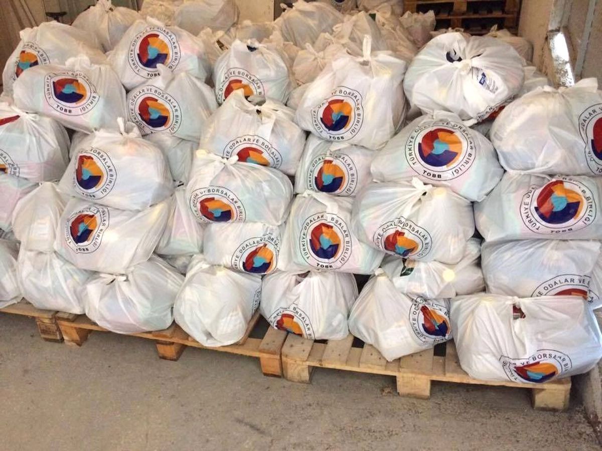 TOBB ve Sungurlu Ticaret Borsası\'ndan Gıda Yardımı
