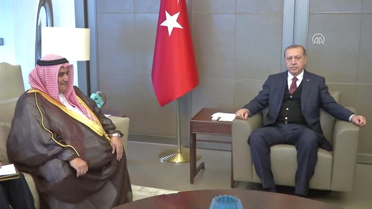 Cumhurbaşkanı Erdoğan, Bahreyn Dışişleri Bakanını Kabul Etti