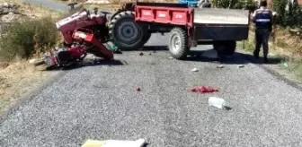 Manisa'da Motosiklet ile Traktör Çarpıştı: 1 Ölü, 1 Yaralı