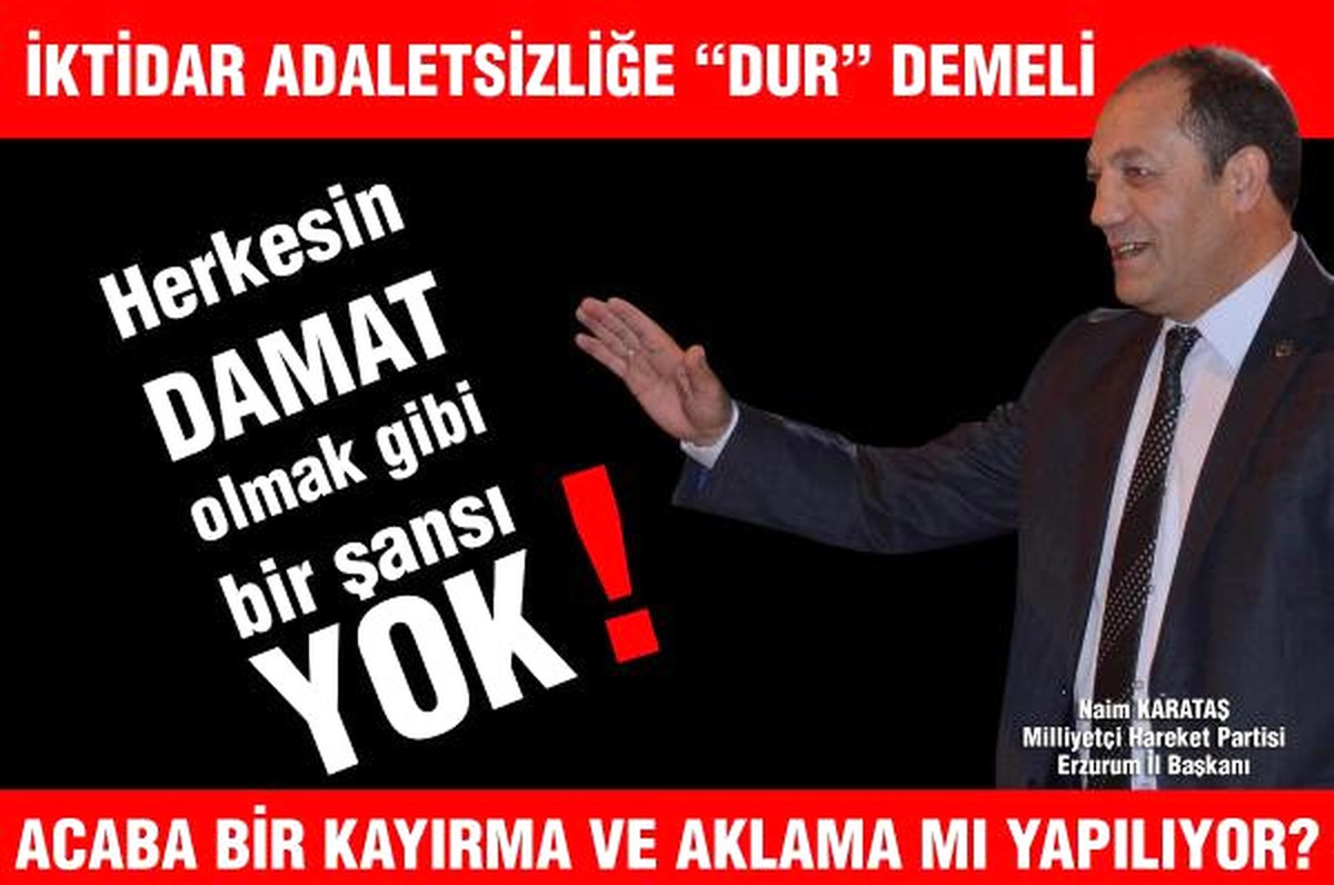 MHP\'nin Fetö\'den \'Damatların Tahliyesine\' Afişli Tepkisi