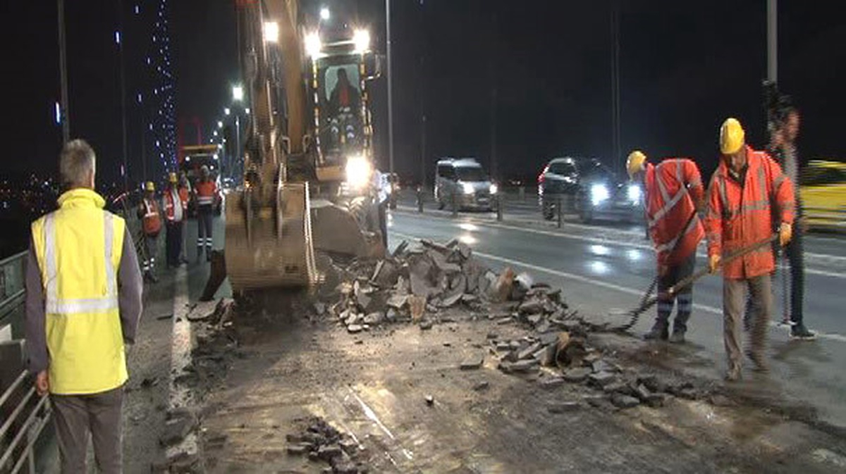 Dha İstanbul - 15 Temmuz Şehitler Köprüsü\'nde Üst Yapı Çalışmaları Başladı