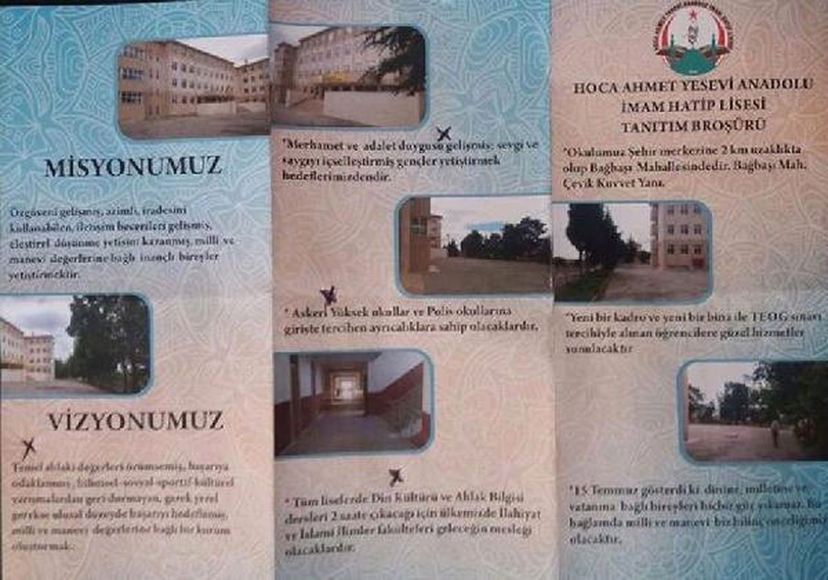 İmam Hatip Lisesi Müdürü\'nün Hazırladığı Broşür Soruşturma Konusu Oldu