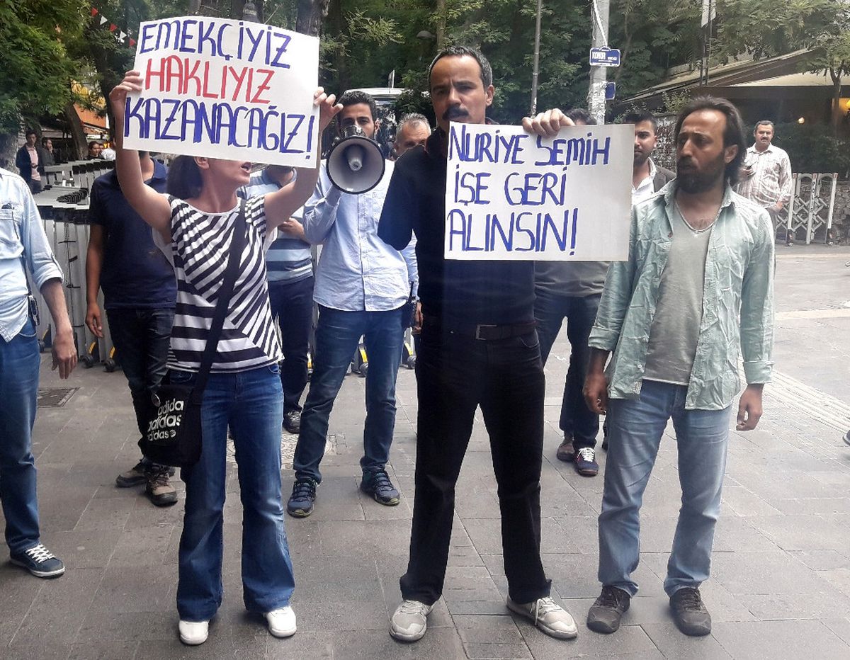 Izinsiz Eyleme Biber Gazlı Müdahale