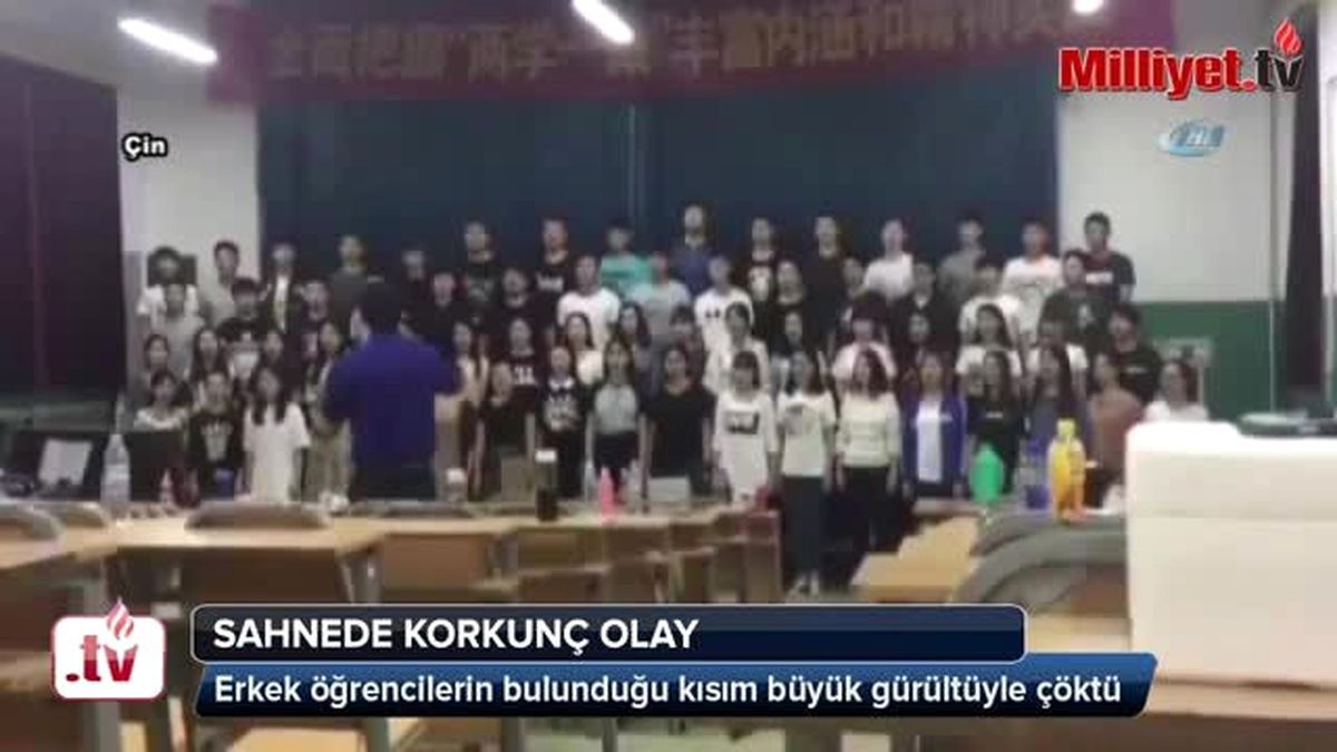 Sahne Bir Anda Çöktü