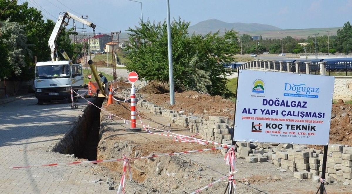 Tatvan\'daki Doğalgaz Çalışmaları Devam Ediyor