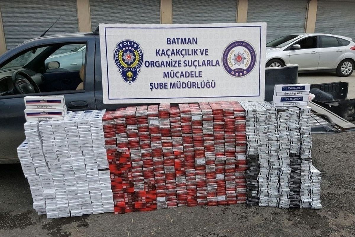 Batman\'da 19 Bin 650 Paket Kaçak Sigara Ele Geçirildi
