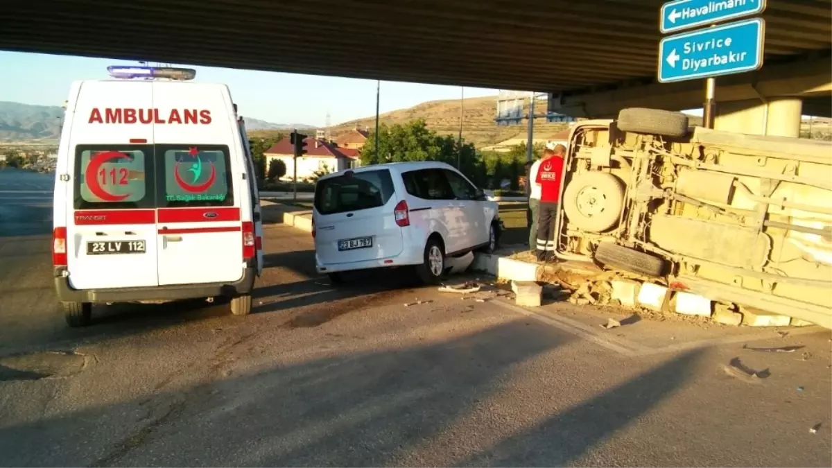 Elazığ\'da Trafik Kazası: 1 Yaralı