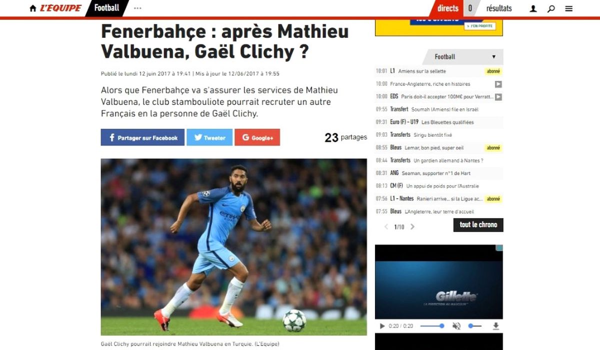 Fenerbahçe, Clichy\'nin Peşinde