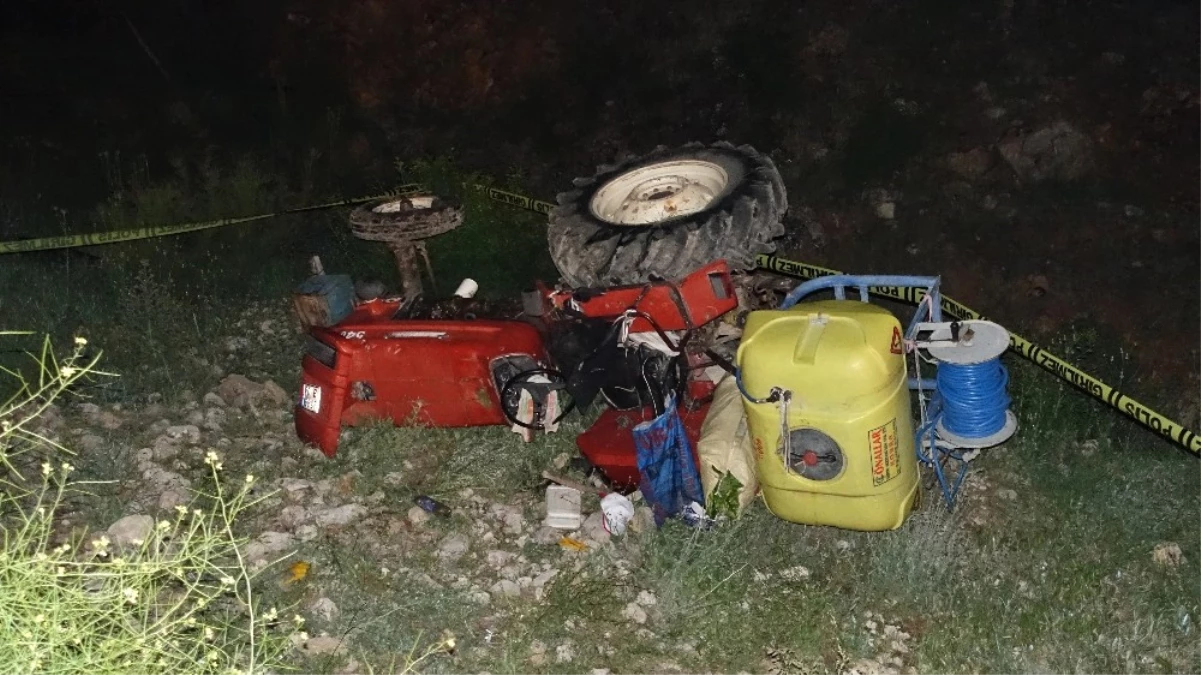 Karaman\'da Traktör Dere Yatağına Yuvarlandı: 1 Ölü