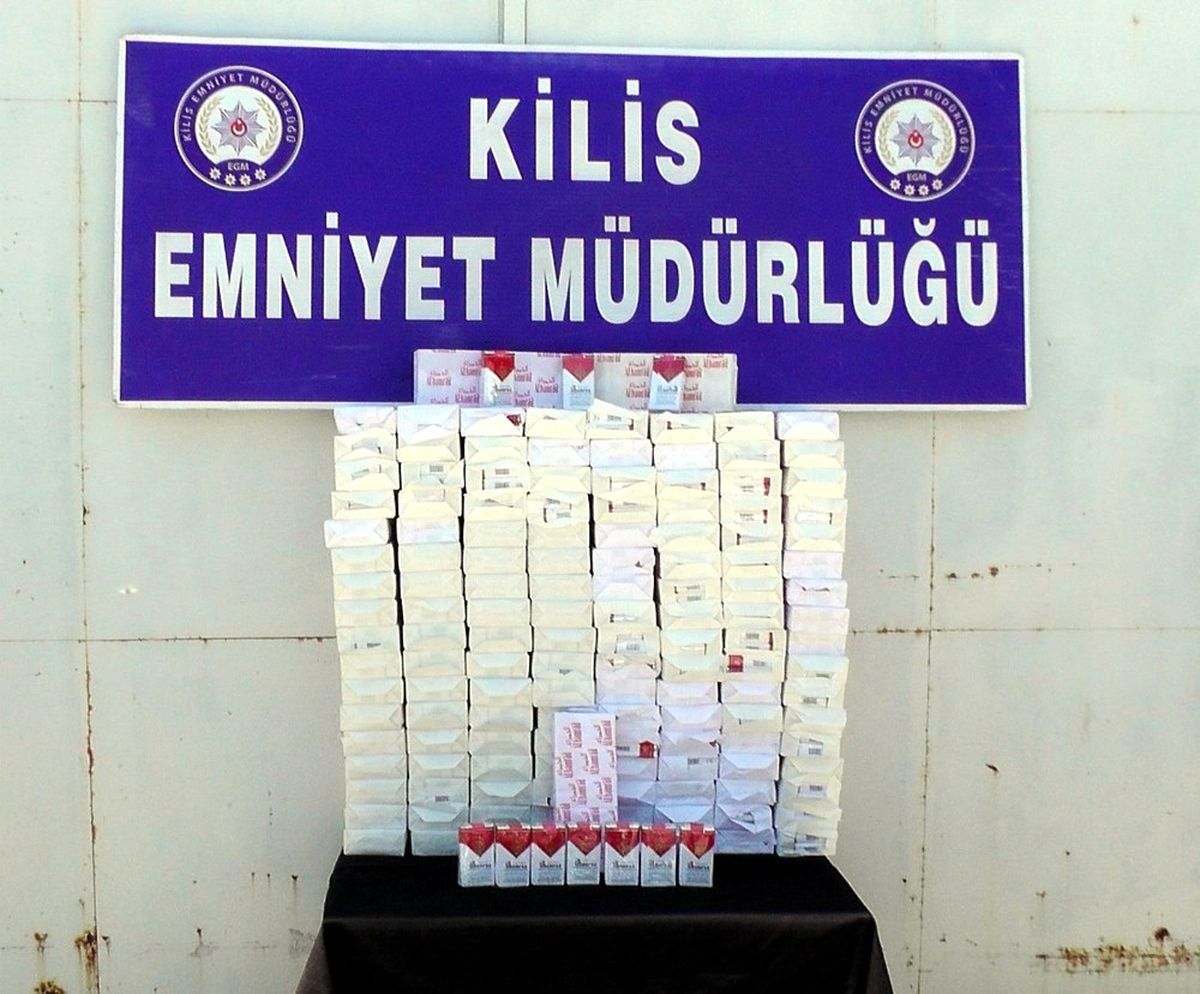 Kilis\'te Bin 400 Paket Kaçak Sigara Yakalandı
