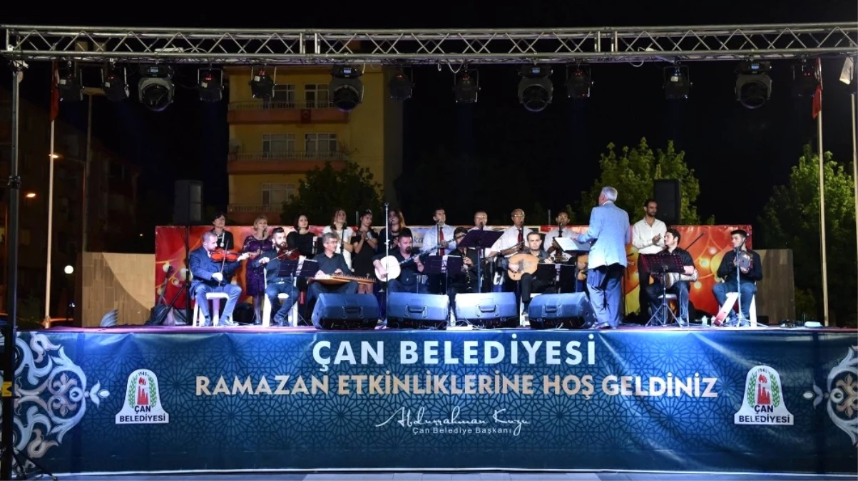 Çan Belediyesi 9\'uncu Ramazan Etkinliklerinde Musiki Ziyafeti