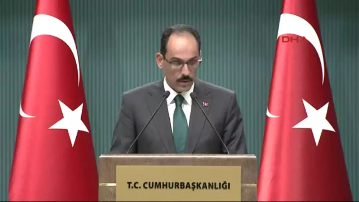 Cumhurbaşkanlığı Sözcüsü Ibrahim Kalın, Cumhurbaşkanlığı Sarayı\'nda Basın Toplantısı Düzenledi