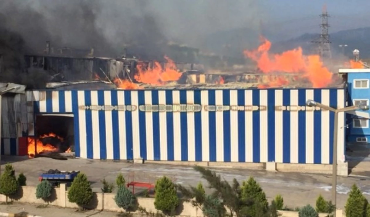 Osmaniye\'deki Kağıt Fabrikası Yangını
