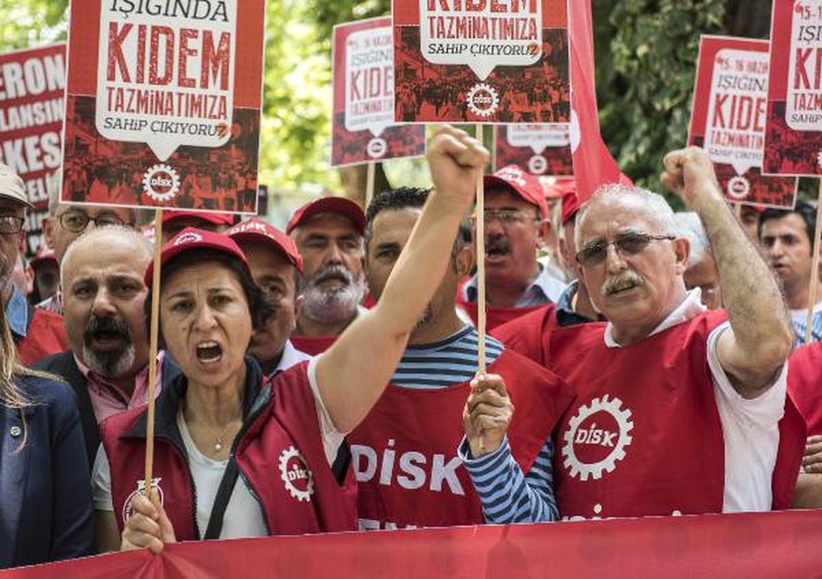 Disk\'ten Kıdem Tazminatı Düzenlemesine Tepki Eylemi