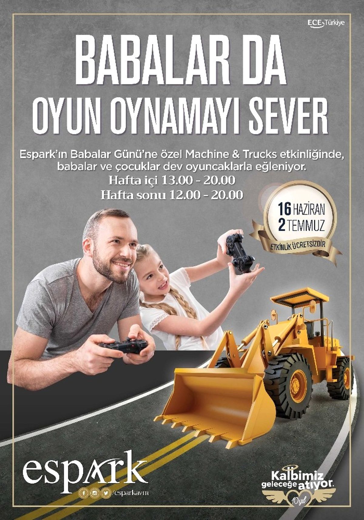 Espark Babalar ve Çocuklarını İş Makinalarıyla Buluşturuyor