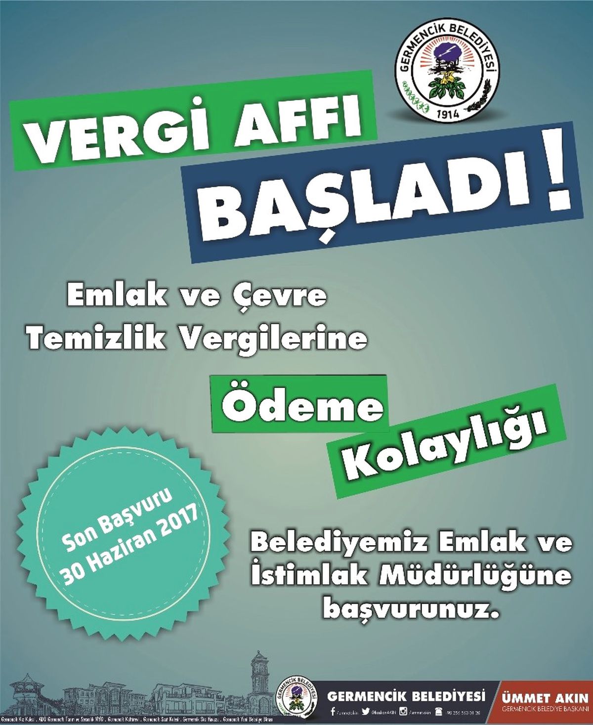 Germencik Belediyesinden Yapılandırma Çağrısı