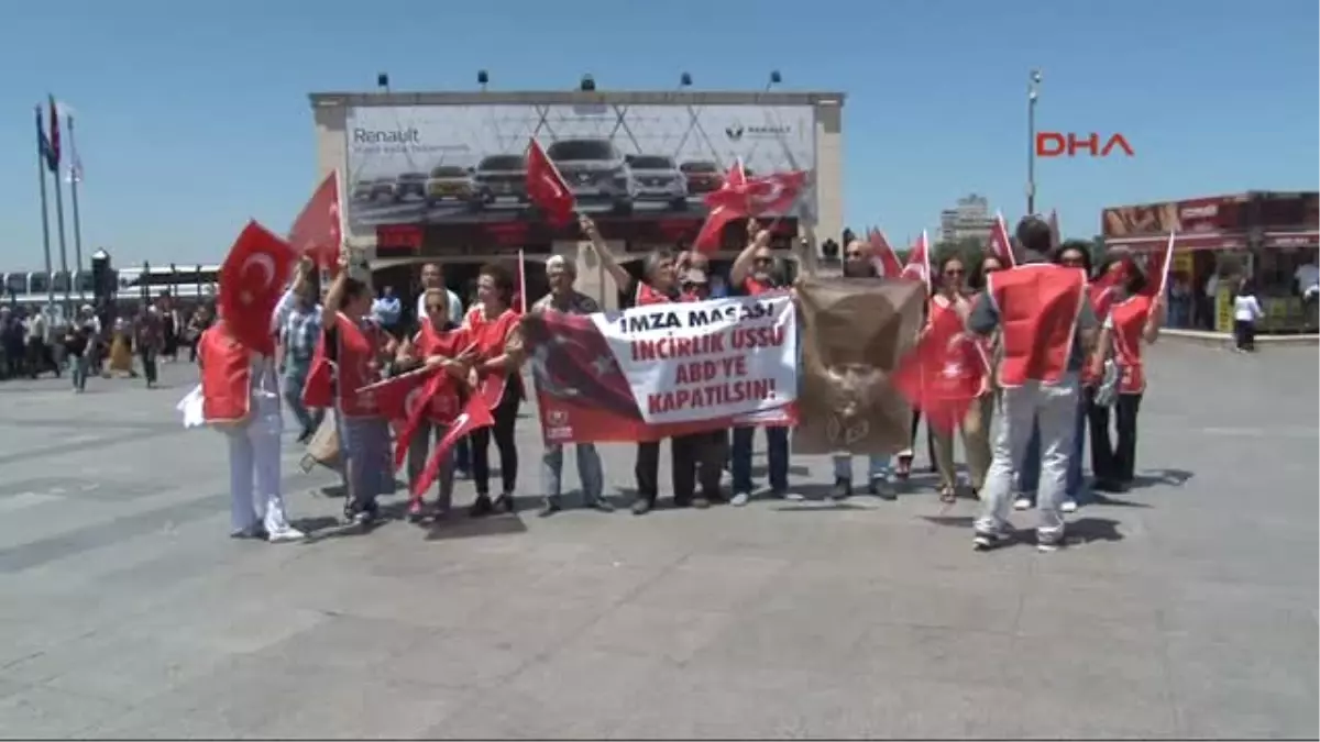 Incirlik Üssü ABD\'ye Kapatılsın" Protestosu