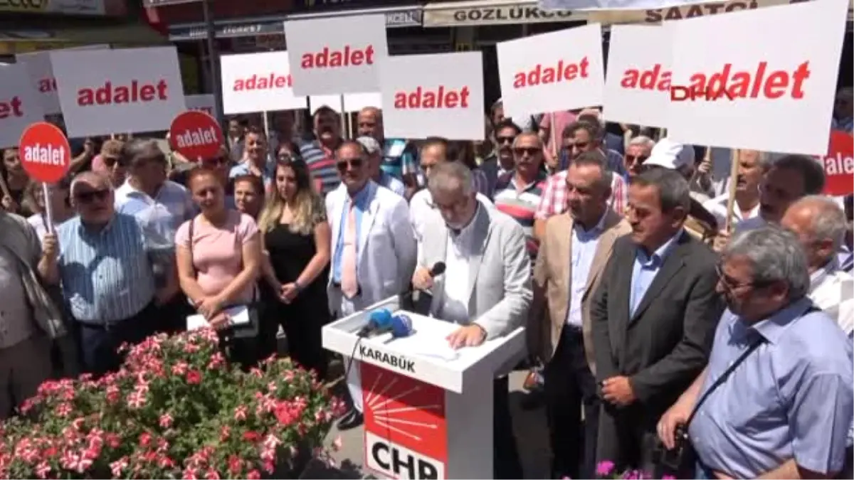 Karabük\'te CHP\'den Protesto