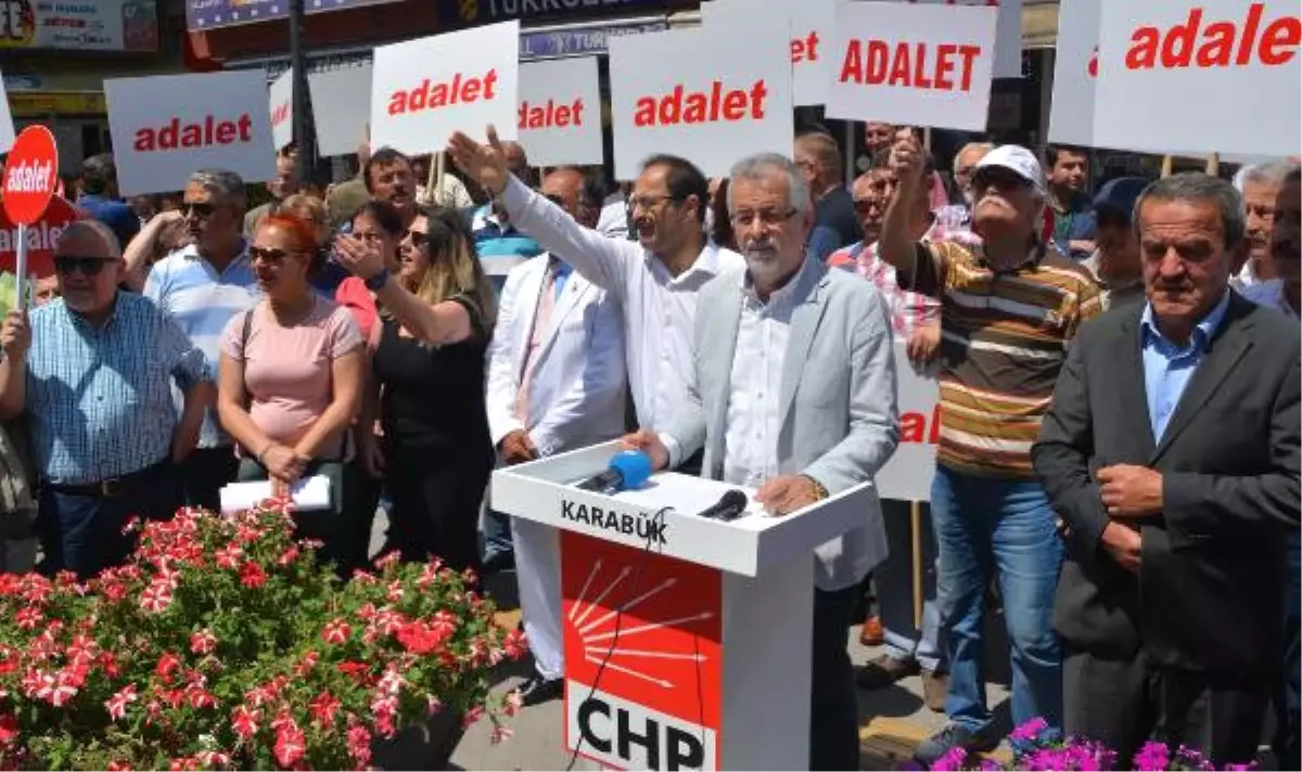 Karabük\'te CHP\'den Protesto