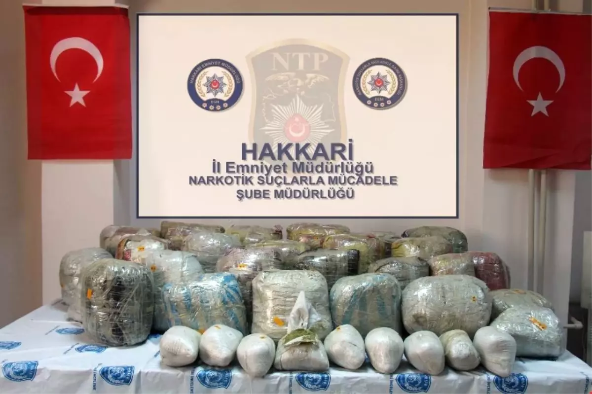 Hakkari\'de 268 Kilo Esrar Ele Geçirildi