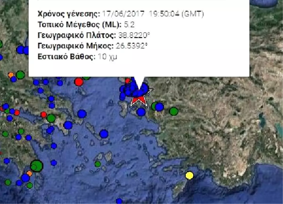 Midilli, 5,2 Büyüklüğünde Yeni Bir Artçı Depremle Sarsıldı