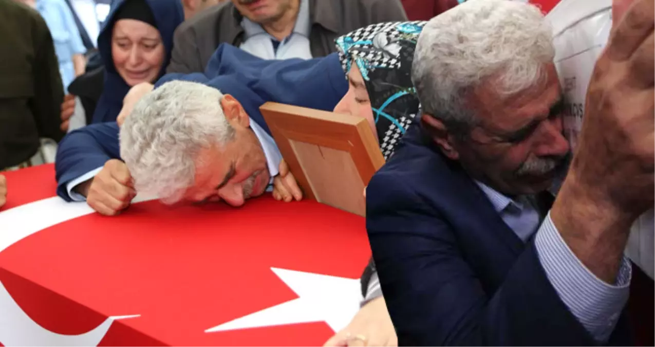 Şehit Babası Babalar Günü\'nde Oğlunun Tabutuna Sarıldı