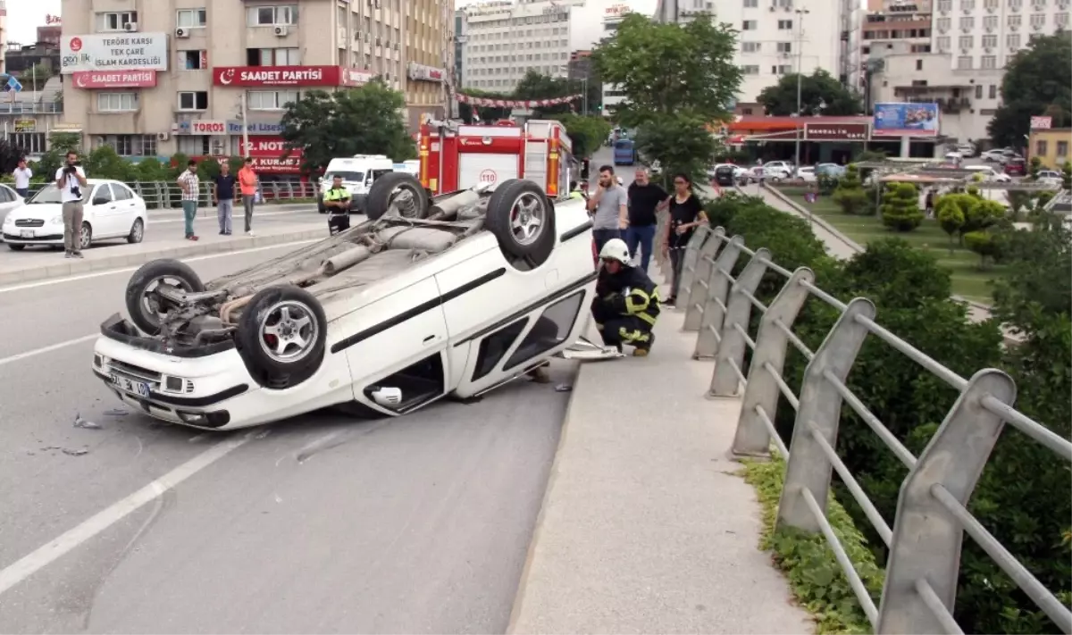 Adana\'da Trafik Kazası: 1 Yaralı