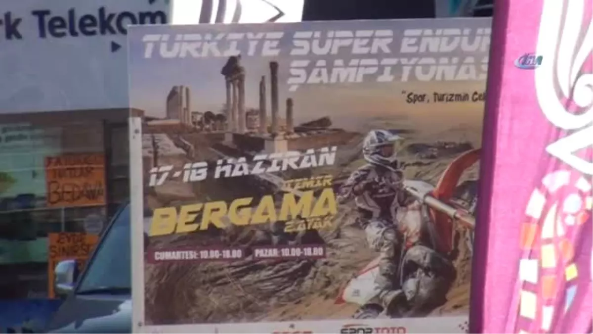 Bergama\'da Enduro Şampiyonası Nefes Kesti